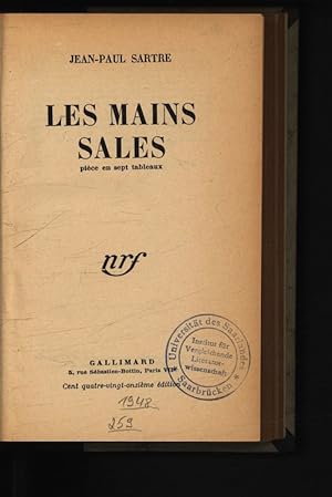 Seller image for Les mains sales. Pice en sept tableaux. for sale by Antiquariat Bookfarm