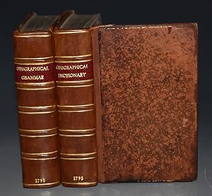 Bild des Verkufers fr A Compendious Geographical and Historical Grammar AND Dictionary. TWO VOLUMES: EXHIBITING A BRIEF SURVEY OF THE TERRAQUEOUS GLOBE; AND SHEWING, THE SITUATION, EXTENT, BOUNDARIES, AND DIVISIONS OF THE VARIOUS COUNTRIES; THEIR CHIEF TOWNS, MOUNTAINS, RIVERS, CLIMATES, AND PRODUCTIONS; THEIR GOVERNMENTS, REVENUES, COMMERCE, and their sEA AND LAND FORCES; THE RELIGION, LANGUAGE, LITERATURE, CUSTOMS, AND MANNERS OF THE RESPECTIVE INHABITANTS OF THE DIFFERENT NATIONS: AND also A CONCISE VIEW OF THE POLITICAL HISTORY OF THE SEVERAL EMPIRES, KINGDOMS, and STATES. Embellished with MAps. zum Verkauf von PROCTOR / THE ANTIQUE MAP & BOOKSHOP