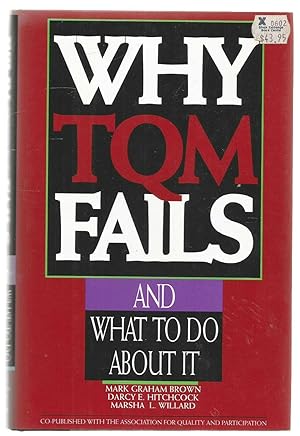Seller image for Why TQM Fails for sale by Turn The Page Books