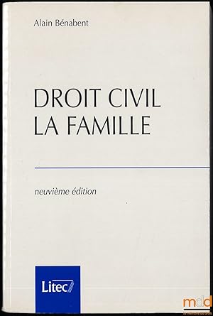 Bild des Verkufers fr DROIT CIVIL: LA FAMILLE, 9ed.  jour au 15juillet 1998 zum Verkauf von La Memoire du Droit