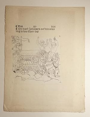 Imagen del vendedor de Blatt XX aus: Concilium zu Costencz (Chronik des Konstanzer Konzils). Handzeichnung (Faksimile) aus dem Druck GWM 38152, HC 5610. a la venta por Versandantiquariat Christine Laist