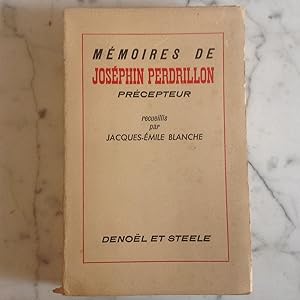 Mémoires de Joséphin PERDRILLON , Précepteur.