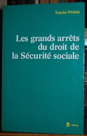 Image du vendeur pour LES GRANDS ARRETS DU DROIT DE LA SECURITE SOCIALE. Preface de Jean Rivero mis en vente par Fbula Libros (Librera Jimnez-Bravo)