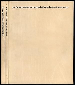 Bild des Verkufers fr Die Heidelberger Bilderhandschrift des Sachsenspiegels. [Faksimileausgabe. 2 Bnde (komplett).] zum Verkauf von Antiquariat Lenzen