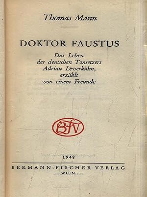 Bild des Verkufers fr Doktor Faustus zum Verkauf von Librodifaccia