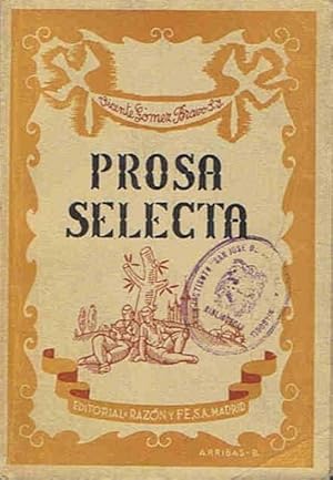 Imagen del vendedor de PROSA SELECTA DE AUTORES ESPAOLES a la venta por Librera Torren de Rueda