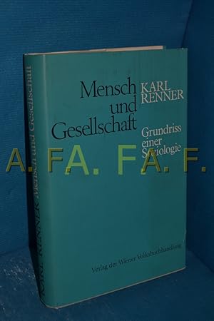 Seller image for Mensch und Gesellschaft : Grundriss einer Soziologie for sale by Antiquarische Fundgrube e.U.