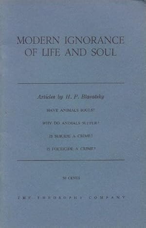 Seller image for Modern Ignorance of Life and Soul for sale by Paperback Recycler