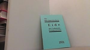 Seller image for Die f�rchterlichen Eide der Johannis-Freimaurerei. for sale by Antiquariat Uwe Berg