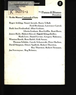 Bild des Verkufers fr The Panza di Biumo donation. To the Museo cantonale d'arte. zum Verkauf von Antiquariat Bookfarm