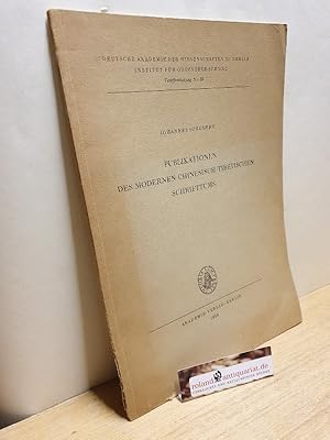 Imagen del vendedor de Publikationen des modernen chinesisch-tibetischen Schrifttums / Institut fr Orientforschung (Berlin, Ost): Verffentlichung ; Nr. 39 a la venta por Roland Antiquariat UG haftungsbeschrnkt