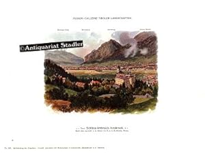 Mignon-Gallerie. Tiroler Landschaften. Serie Igls b. Innsbruck. Nr. 293 "Schloss Ambras b. Innsbr...