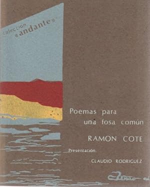 Imagen del vendedor de Poemas para una fosa comn . a la venta por Librera Astarloa