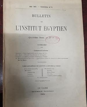 BULLETIN DE L INSTITUT EGYPTIEN. Quatriéme Série. nº 2. Mai 1901. Fascicule 5