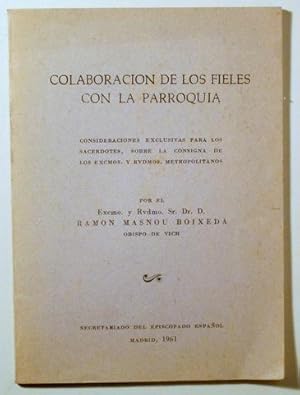 Image du vendeur pour COLABORACION DE LOS FIELES CON LA PARROQUIA - Madrid 1961 mis en vente par Llibres del Mirall