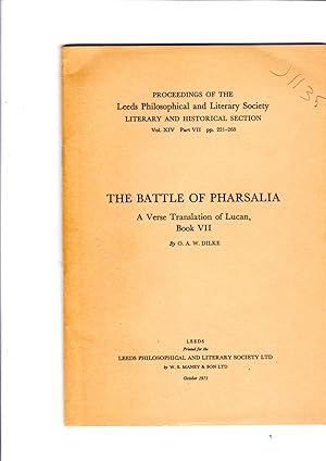 Bild des Verkufers fr The Battle Of Pharsalia - a Verse Translation of Lucan, Book VII zum Verkauf von Gwyn Tudur Davies