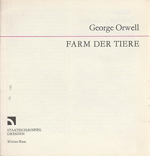 Immagine del venditore per Programmheft George Orwell FARM DER TIERE Premiere 15. Juni 1990 Kleines Haus venduto da Programmhefte24 Schauspiel und Musiktheater der letzten 150 Jahre