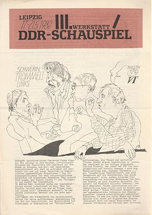 Seller image for III. Werkstatt DDR-Schauspiel Leipzig 17-21.5.1982 Bulletin No 4 for sale by Programmhefte24 Schauspiel und Musiktheater der letzten 150 Jahre