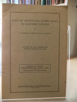 Cost of Producing Farm Crops in Eastern Canada