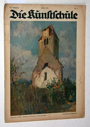 Die Kunstschule. IV. Jahrgang. Nr. 6. Juni 1921. Umschlagillustration von Max Rabes.