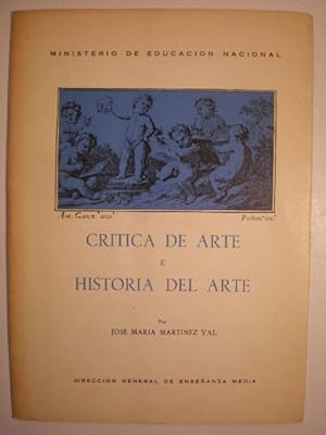 Imagen del vendedor de Crtica de arte e historia del arte a la venta por Librera Antonio Azorn
