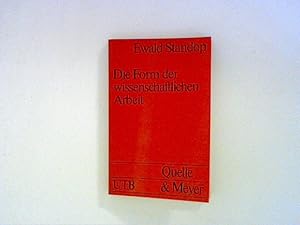 Seller image for Die Form der wissenschaftlichen Arbeit for sale by ANTIQUARIAT FRDEBUCH Inh.Michael Simon