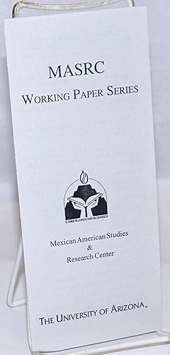 Seller image for MASRC Working Paper Series [brochure] for sale by Bolerium Books Inc.