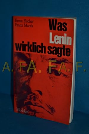 Seller image for Was Lenin wirklich sagte for sale by Antiquarische Fundgrube e.U.