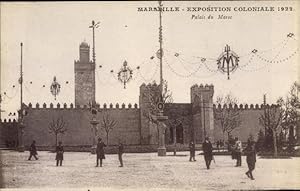 Seller image for Ansichtskarte / Postkarte Marseille Bouches du Rhne, Exposition Coloniale 1922, Palais du Maroc for sale by akpool GmbH