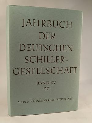 Bild des Verkufers fr Jahrbuch der Deutschen Schillergesellschaft. Band 15 zum Verkauf von ANTIQUARIAT Franke BRUDDENBOOKS