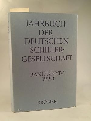 Seller image for Jahrbuch der Deutschen Schillergesellschaft 1990. Band 34 for sale by ANTIQUARIAT Franke BRUDDENBOOKS