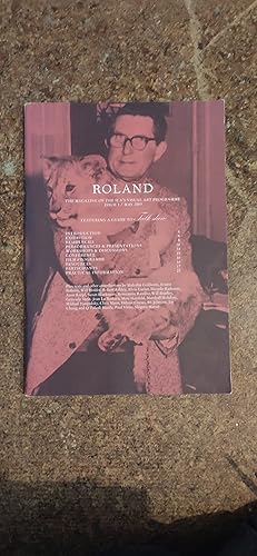 Imagen del vendedor de Roland - The Magazine of the ICA's Visual Art Programme Issue 1 May 2009 a la venta por Shore Books