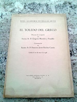 Imagen del vendedor de EL TOLEDO DEL GRECO a la venta por Itziar Arranz Libros & Dribaslibros