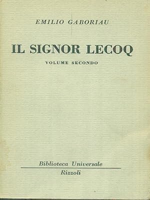 Seller image for Il signor Lecoq Volume secondo for sale by Librodifaccia