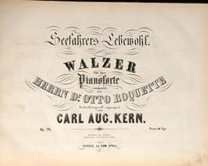 Bild des Verkufers fr Seefahrers Lebewohl. Walzer fr das Pianoforte. Op. 26 zum Verkauf von Paul van Kuik Antiquarian Music
