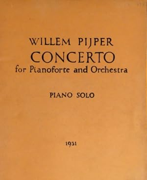 Concerto per pianoforte e orchestra (1927). Piano solo [i.e. pianoreduction for 2 pianos]