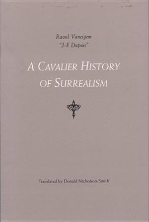 Bild des Verkufers fr Cavalier History of Surrealism zum Verkauf von GreatBookPrices