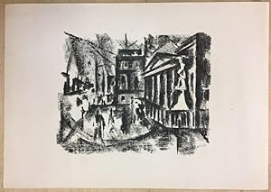 Schauspielhaus am Gendarmenmarkt in Berlin. Lithographie.