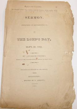 Sermon Preached At Bennington, Vt. On The Lord's Day, Sept. 29, 1822.