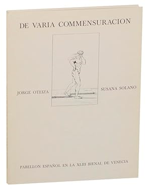 Immagine del venditore per De Varia Commensuracion: Jorge Oteiza, Susana Solano venduto da Jeff Hirsch Books, ABAA