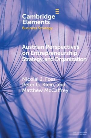 Imagen del vendedor de Austrian Perspectives on Entrepreneurship, Strategy, and Organization a la venta por GreatBookPrices