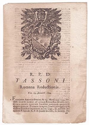 R.P.D. Tassoni Romana Reductionis