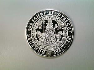 Medaille Homburg 650 Jahre Stadtrecht 1330-1980, Silber 1000