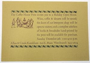 Seller image for CHP holiday open house invitation for sale by Rulon-Miller Books (ABAA / ILAB)