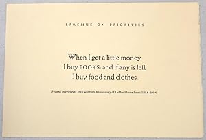 Erasmus on priorities