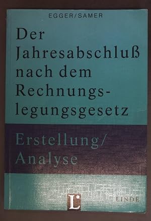 Seller image for Der Jahresabschlu nach dem Rechnungslegungsgesetz: Der Einzelabschluss. for sale by books4less (Versandantiquariat Petra Gros GmbH & Co. KG)
