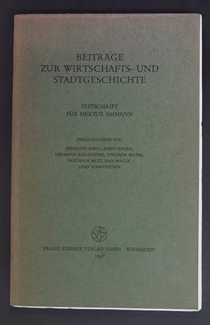 Imagen del vendedor de Festschrift fr Hektor Ammann. Beitrge zur Wirtschafts- und Stadtgeschichte. a la venta por books4less (Versandantiquariat Petra Gros GmbH & Co. KG)