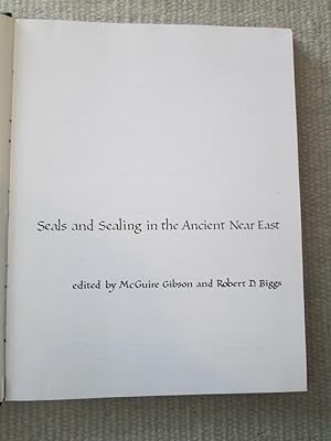 Imagen del vendedor de Seals and Sealing in the Ancient Near East a la venta por Expatriate Bookshop of Denmark