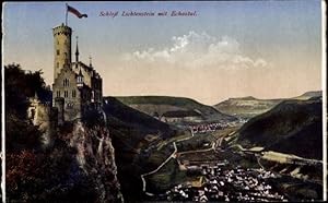 Image du vendeur pour Ansichtskarte / Postkarte Lichtenstein Wrttemberg, Schloss mit Echaztal mis en vente par akpool GmbH