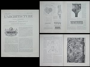 L'ARCHITECTURE N°26 1900 PALAIS ILLUSIONS, EXPOSITION UNIVERSELLE, EUGENE HENARD